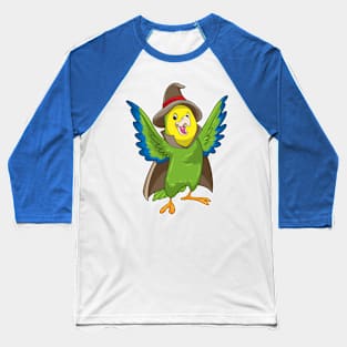 Parrot as Wizard with Hat Baseball T-Shirt